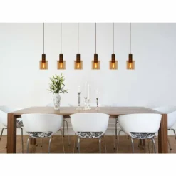 Suspension Lucide TOLEDO Cuivre, 3 lumières