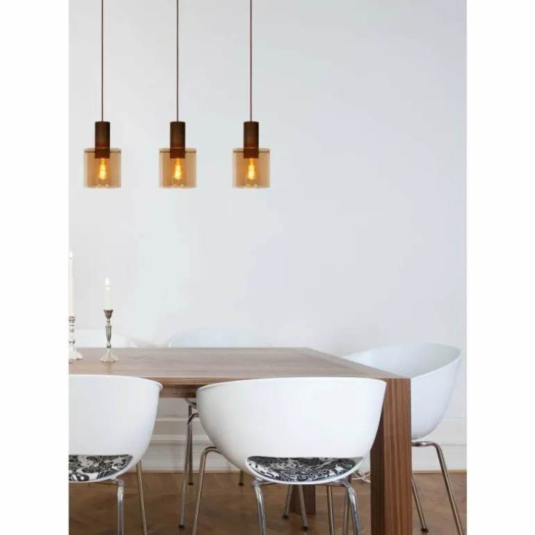 Suspension Lucide TOLEDO Cuivre, 3 lumières