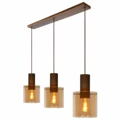 Suspension Lucide TOLEDO Cuivre, 3 lumières