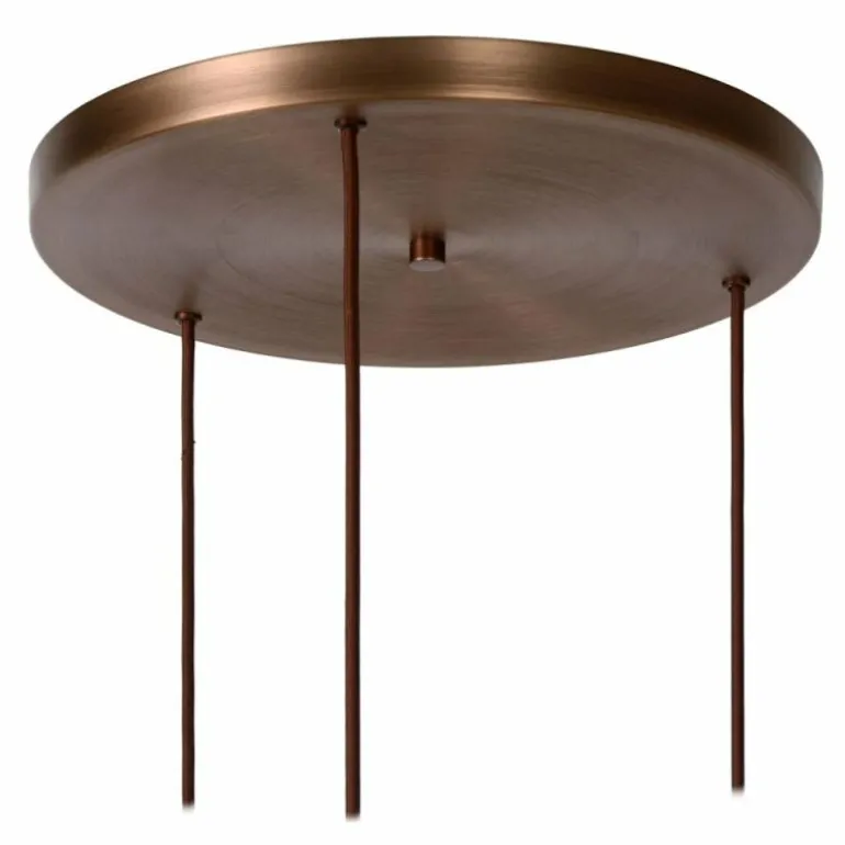 Suspension Lucide TOLEDO Cuivre, 3 lumières