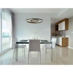 Suspension Lucide TRINITI LED Noir, 1 lumière