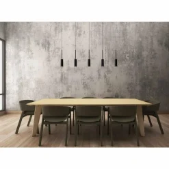 Suspension Lucide TUBULE LED Noir, 5 lumières