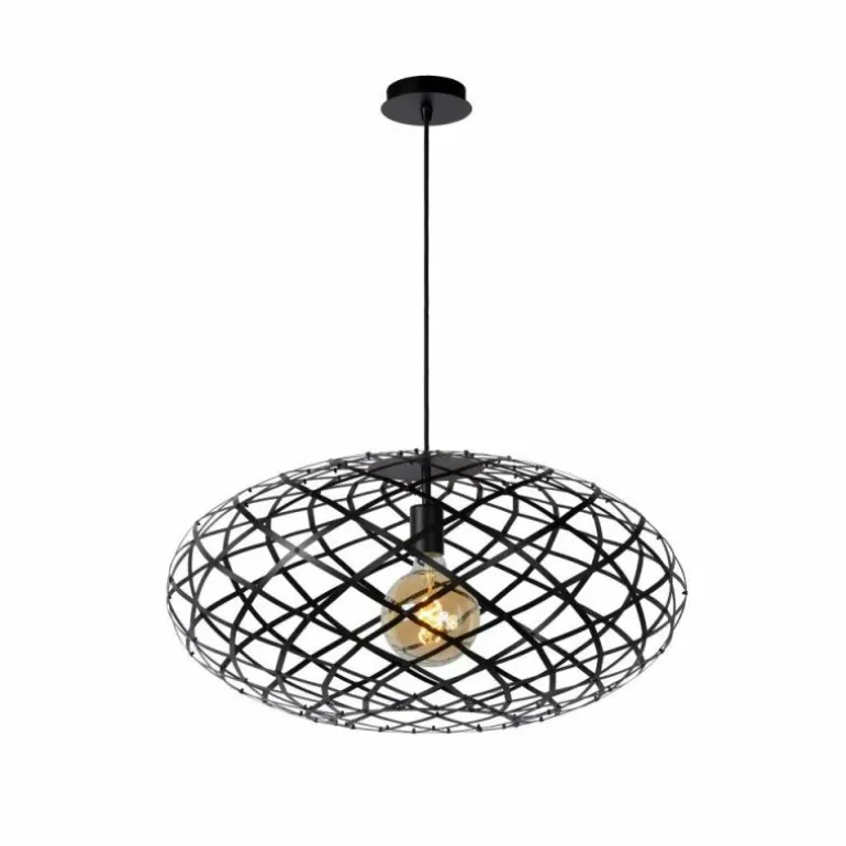 Suspension Lucide WOLFRAM Noir, 1 lumière