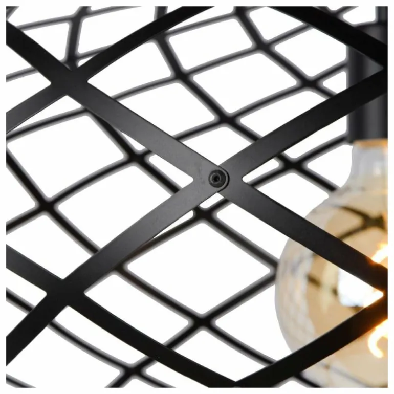 Suspension Lucide WOLFRAM Noir, 1 lumière