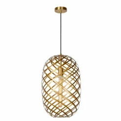 Suspension Lucide WOLFRAM Or, 1 lumière