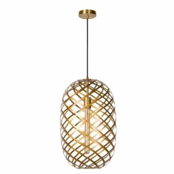 Suspension Lucide WOLFRAM Or, 1 lumière