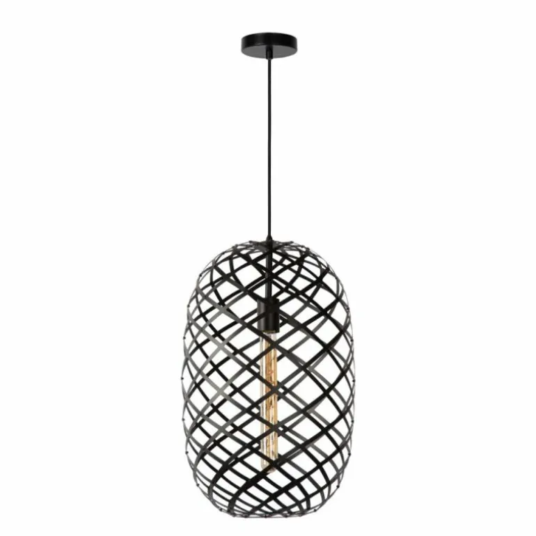 Suspension Lucide WOLFRAM Noir, 1 lumière