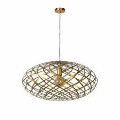Suspension Lucide WOLFRAM Or, 1 lumière