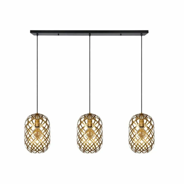 Suspension Lucide WOLFRAM Noir, 3 lumières