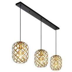 Suspension Lucide WOLFRAM Noir, 3 lumières