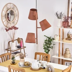 Suspension Lungre Rouille, 3 lumières