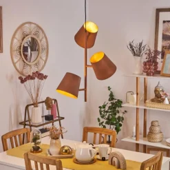 Suspension Lungre Rouille, 3 lumières