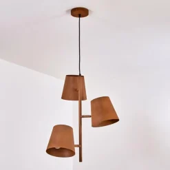 Suspension Lungre Rouille, 3 lumières