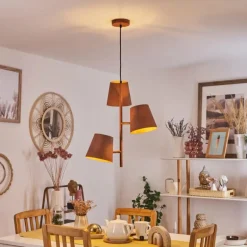 Suspension Lungre Rouille, 3 lumières