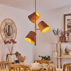 Suspension Lungre Rouille, 3 lumières