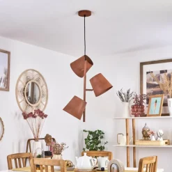 Suspension Lungre Rouille, 3 lumières