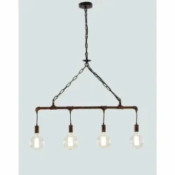 Suspension Lutec AMACORD Brun, 4 lumières