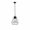 Suspension Lutec Mandala Anthracite, 1 lumière