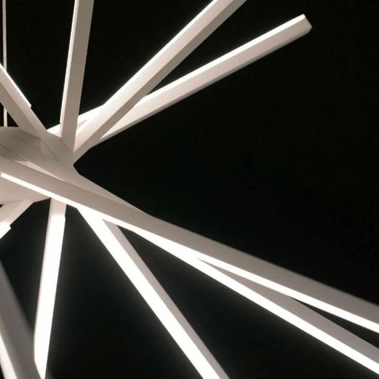 Suspension Lutec SHANGHAI LED Blanc, 8 lumières