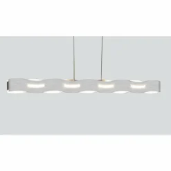 Suspension Lutec WAVE Nickel mat, 3 lumières