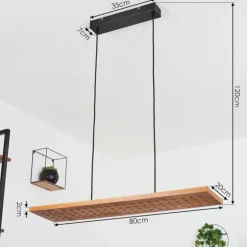 Suspension Luturula LED Noir, 1 lumière