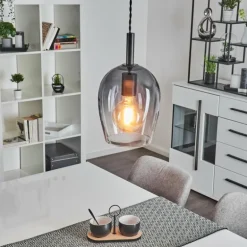 Suspension Magnano Noir, 1 lumière