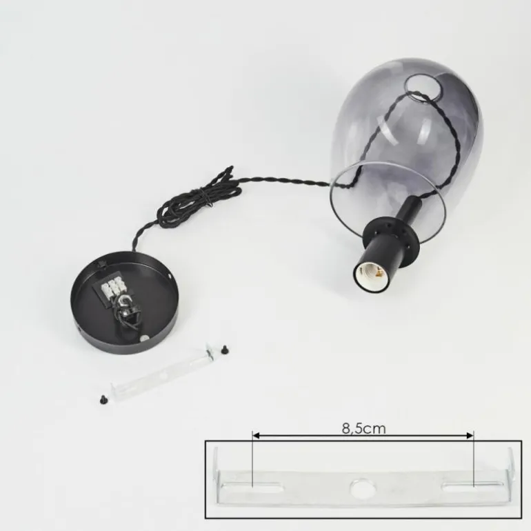 Suspension Magnano Noir, 1 lumière