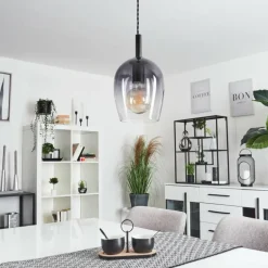 Suspension Magnano Noir, 1 lumière