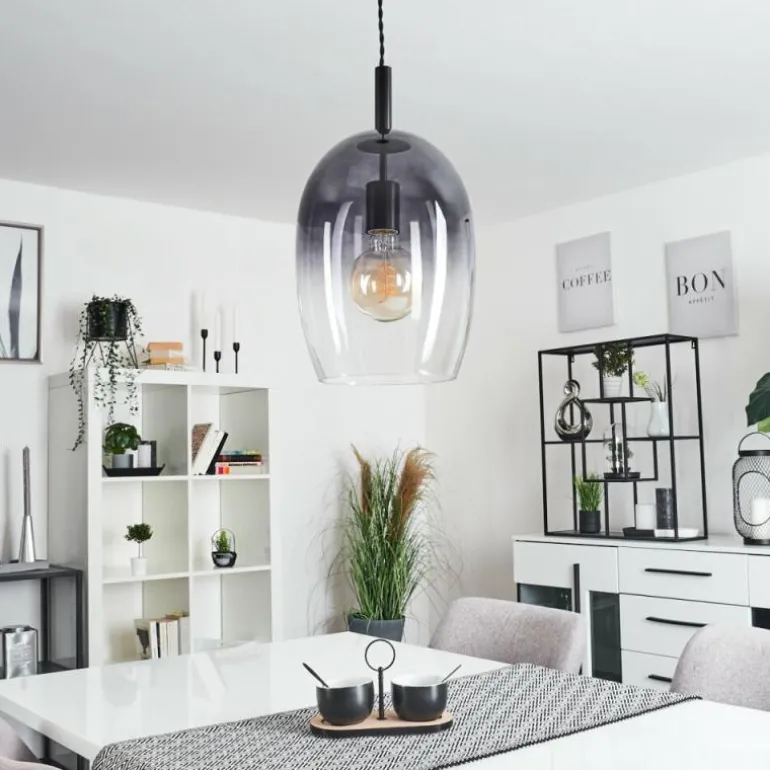 Suspension Magnano Noir, 1 lumière