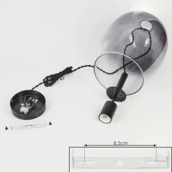 Suspension Magnano Noir, 1 lumière