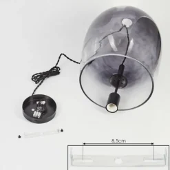 Suspension Magnano Noir, 1 lumière