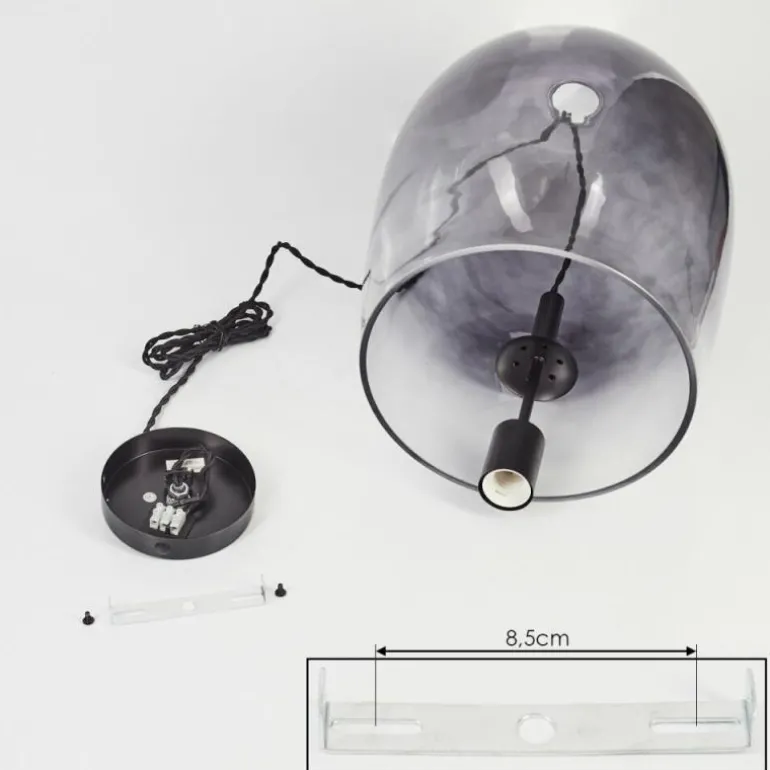 Suspension Magnano Noir, 1 lumière