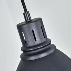 Suspension Malabe Bois foncé, Noir, 4 lumières