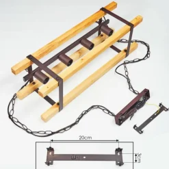 Suspension Maladera Rouille, 4 lumières