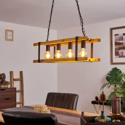 Suspension Maladera Rouille, 4 lumières