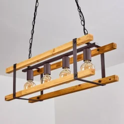Suspension Maladera Rouille, 4 lumières