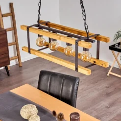 Suspension Maladera Rouille, 4 lumières