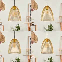 Suspension Malette Jaune, 1 lumière