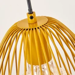 Suspension Malette Jaune, 1 lumière