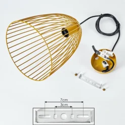 Suspension Malette Jaune, 1 lumière