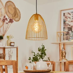 Suspension Malette Jaune, 1 lumière