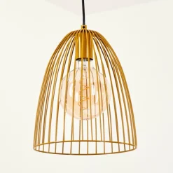 Suspension Malette Jaune, 1 lumière