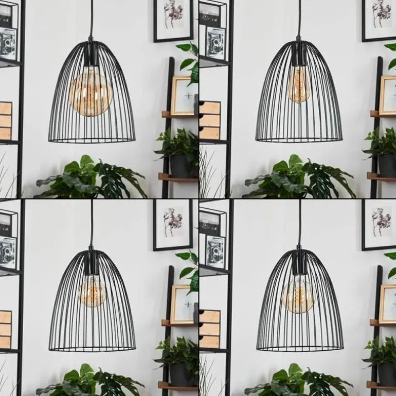 Suspension Malette Noir, 1 lumière