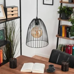 Suspension Malette Noir, 1 lumière