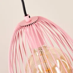 Suspension Malette Rose, 1 lumière