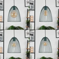 Suspension Malette Vert, 1 lumière