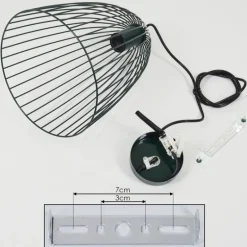 Suspension Malette Vert, 1 lumière