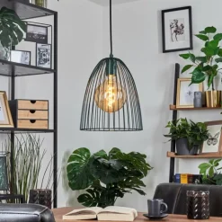 Suspension Malette Vert, 1 lumière