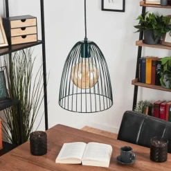 Suspension Malette Vert, 1 lumière