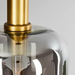 Suspension Maliali Gris, Laiton, 1 lumière